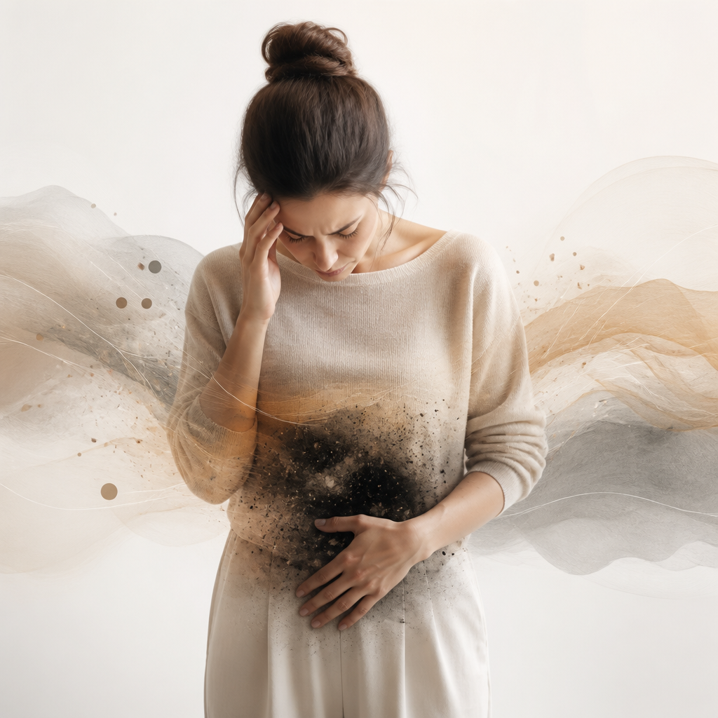 Illustration 1 – Bauchfett weg: Stress als Dein größter Feind und Verbündeter