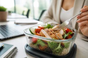 Mehr über den Artikel erfahren Kalorienarme Rezepte für stressige Arbeitstage: Dein Guide
